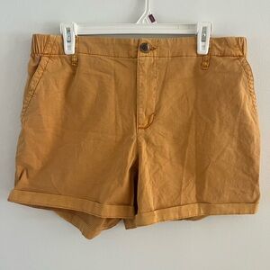 Old Navy Mustard High Waisted OGC Chino Shorts 3.5 inch Inseam Size L